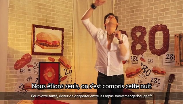 McDonald's France - restauration rapide - juin 2010 - Le sandwich 280 en chansons , chorizo, sosie de Enrique Iglesias