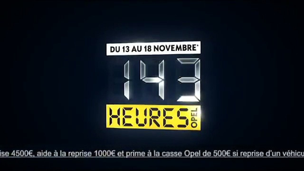 Opel - voitures, "150 heures, étape 2" - novembre 2012 - lancement 150h