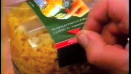 Panzani - pâtes - octobre 1993 - "Paquet refermable"
