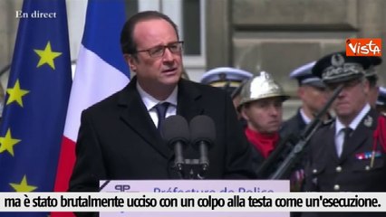 Hollande: Ahmed un eroe, l'islam è la prima vittima del fanatismo