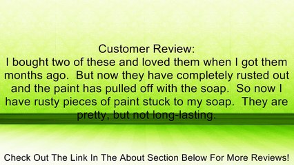 Vintage Chic Soap Dish ~ Soap Holder ~ Soap Bowl E75~ Countertop Style ~ Shabby Retro Pink Enamel w/ Decoupage C. Klein Rose Review