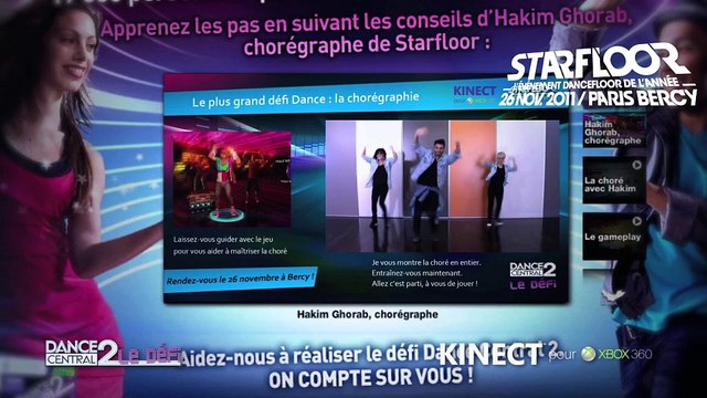 Microsoft - console Kinect Xbox 360, Dance Central 2, Le Défi - novembre 2011