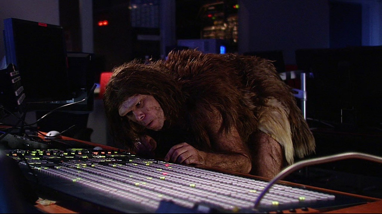 Pages Jaunes - renseignements téléphoniques - juin 2009 - "ça vous réussit", teaser du cro-magnon dans les coulisses de 50 minutes inside