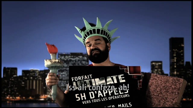 NRJ Mobile - opérateur téléphonique - février 2011 - Les aventures de l'homme sandwich , New york