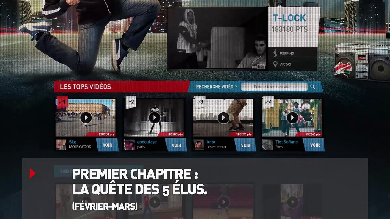 PumNovembre Communication pour Puma - équipementier sportif, "Puma The Quest" - avril 2013