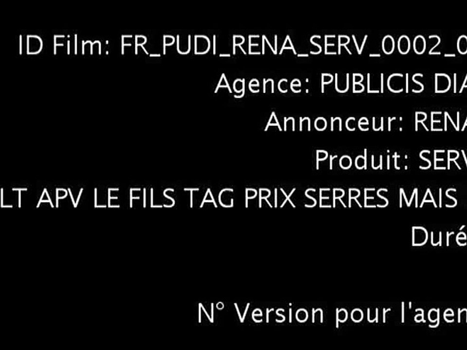 Renault - entretien automobile Renault Service, "Monsieur Richard et les forfaits prix serrés" - mai 2012