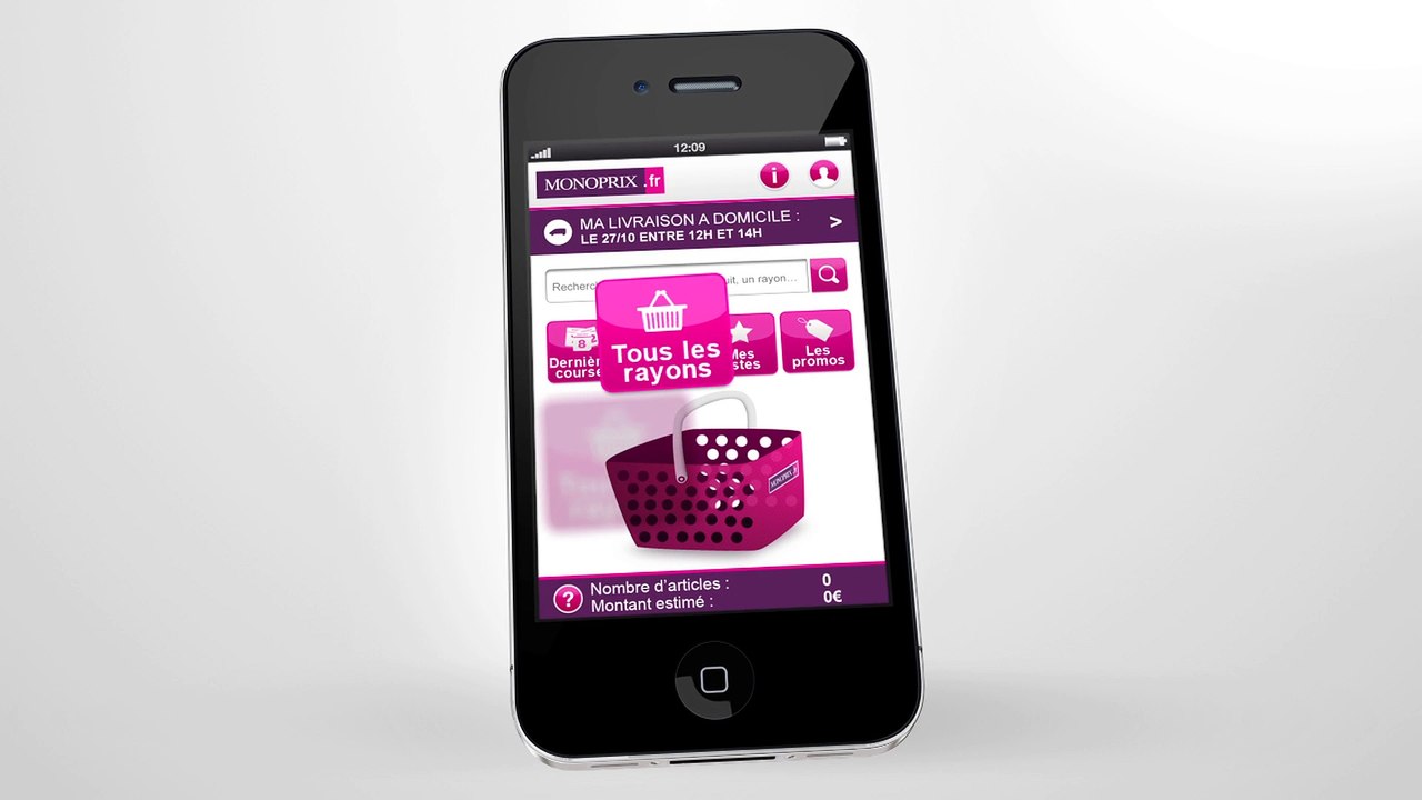 Monoprix - supermarché, "Monoprix Courses" - août 2011