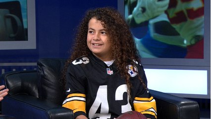 NFL Play 60 Super Kid visits NFL AM