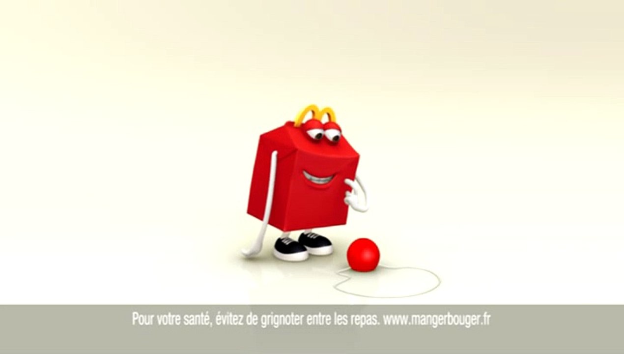 McDonald's - restauration rapide - juin 2009 - "Place à la bonne humeur avec Happy Meal", nez rouge