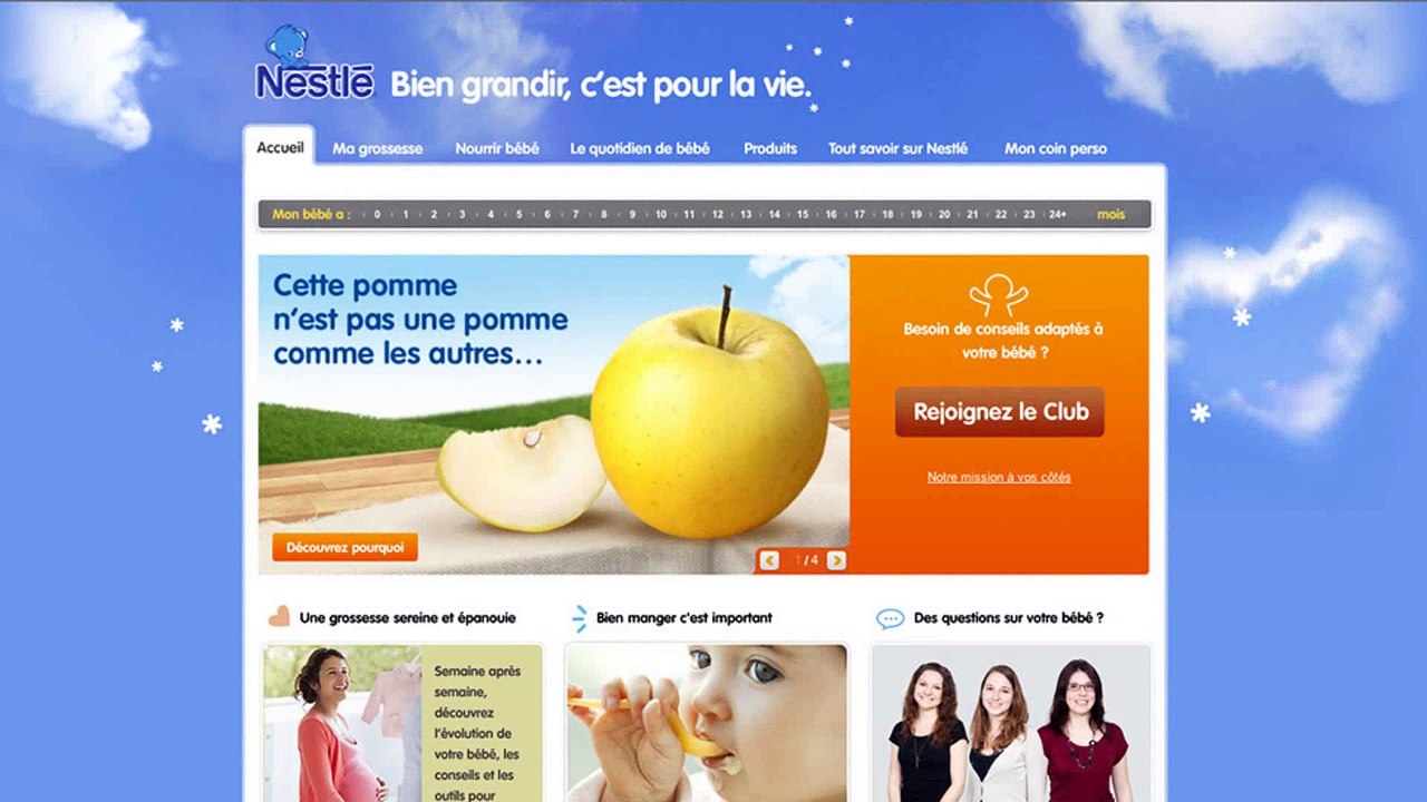 Ogilvy One Paris pour Nestlé Bébé - nourriture infantile, "Nestlé Bébé Programme CRM France" - décembre 2013