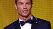 Cristiano Ronaldo pousse un cri très étrange après avoir remporté le Ballon d'Or 2014