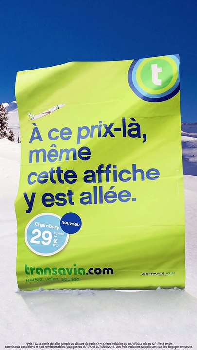 Les Gaulois pour Transavia - compagnie aérienne Transavia.com, "Partez, volez, souriez" - novembre 2013 - montagne