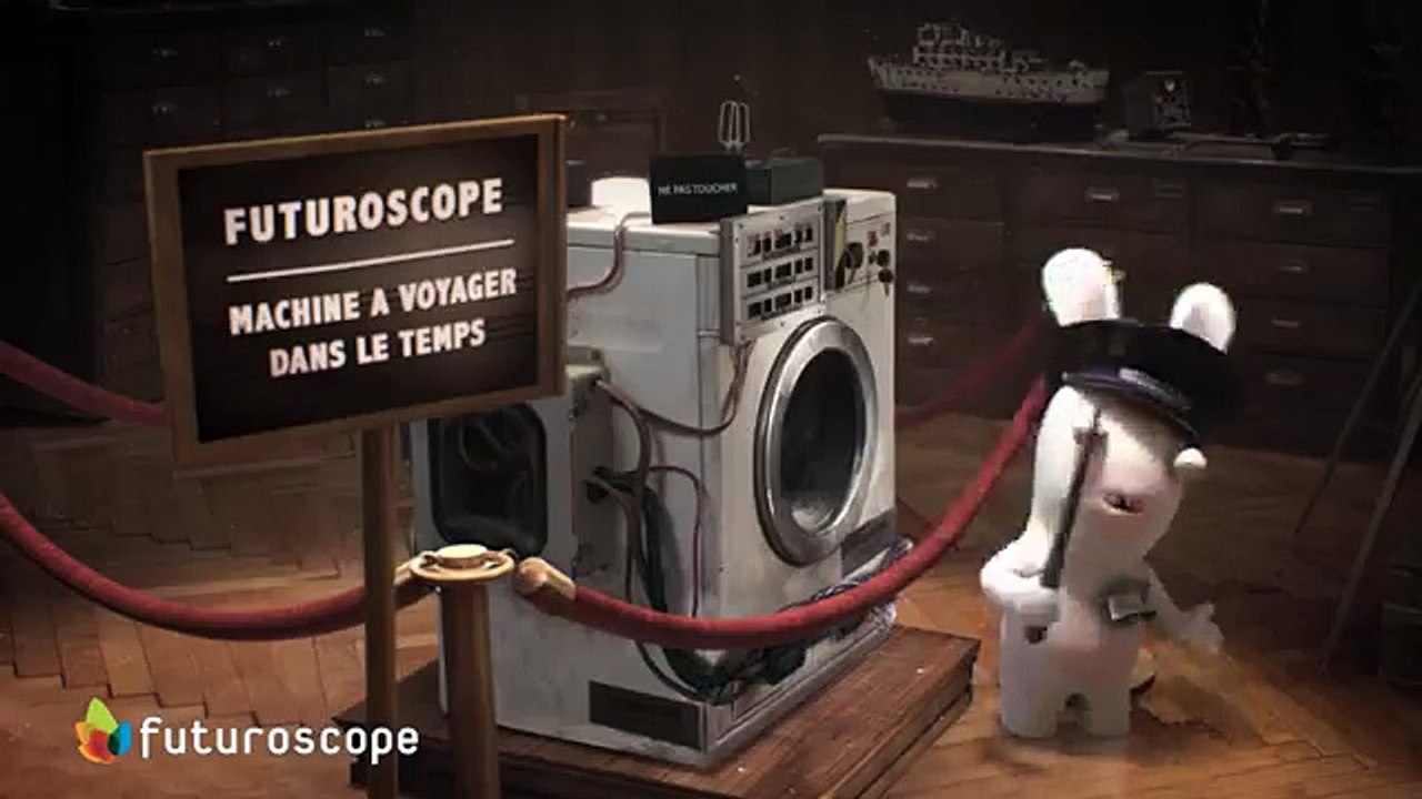 Parc du Futuroscope - parc d'attractions, "La machine à voyager dans le  temps des Lapins Crétins" - janvier 2014 - Vidéo Dailymotion