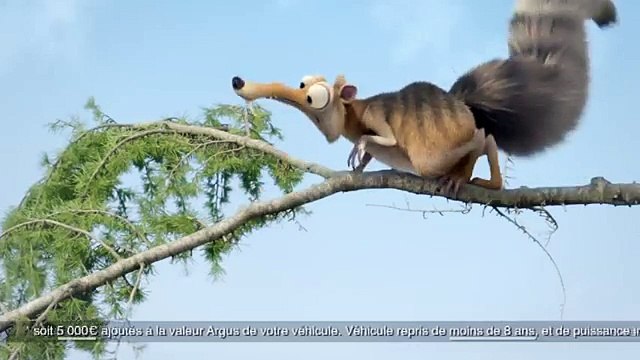 Peugeot - voitures Peugeot 5008, Tout pour la tribu, avec Scrat de L'âge de glace - mai 2012