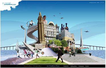 Le Havre - Je vis ailleurs - démonstration du site internet