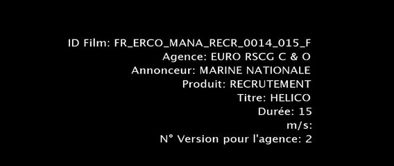 Marine Nationale - recrutement militaire, "Et si vous étiez déjà marin sans le savoir, www.etremarin.fr" - janvier 2012 - Hélico 15s