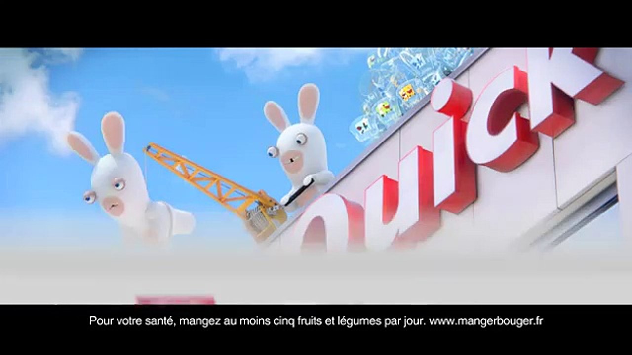 Quick - restauration rapide, "Mission Menu Crétin, avec les Lapins Crétins" - juin 2012