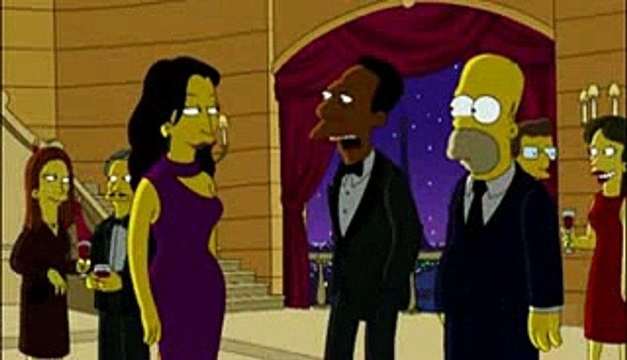 Les Simpson, ép. "Le diable s'habille avec nada", avec Carla et Nicolas Sarkozy, diffusé sur la Fox (USA), en nov. 2009