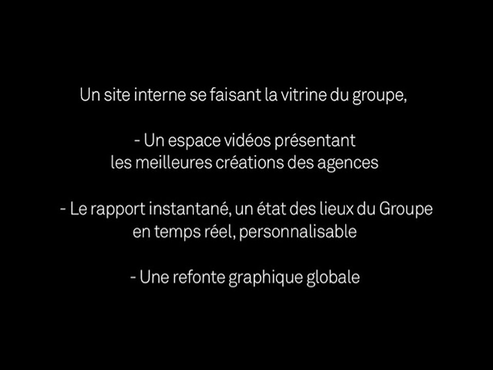 Publicis Groupe - agence de communication - 2010 - "Le nouveau site de Publicis Groupe"