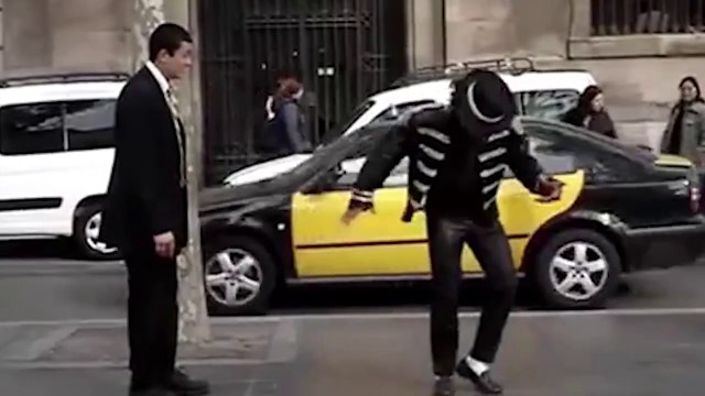Michael Jackson Impersonator vs Mormon Missionary (Mega Dancers)