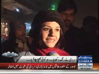 First snowfall 2015 at Murree