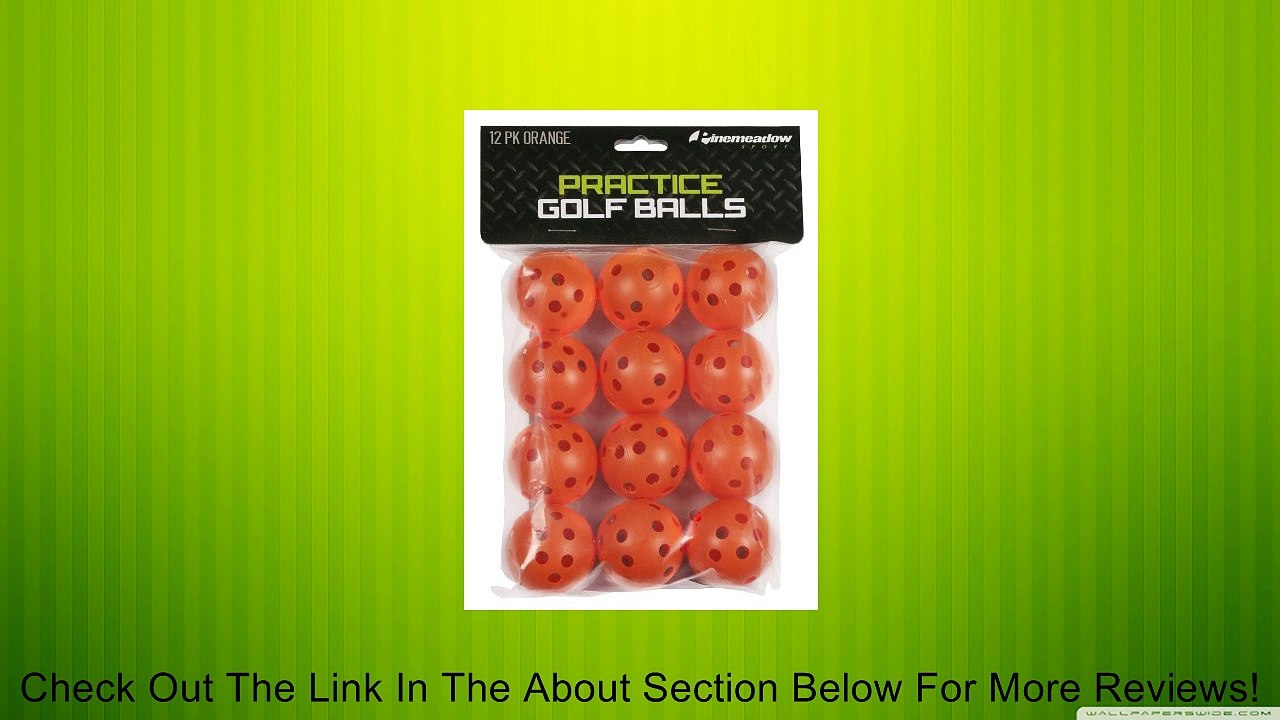 Pinemeadow Sport Practice Golf Balls (Orange, Pack of 12) Review