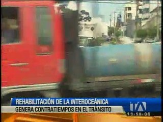 Rehabilitación de la Interoceánica genera problemas en el tránsito