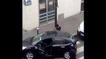 New video shows Charlie Hebdo gunmen shooting at police