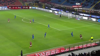 Giampaolo Pazzini 1:0 | AC Milan - Sassuolo 13.01.2015 HD