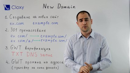 New Domain Redirection – Пренасочване към нов домейн