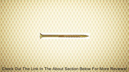 Download Video: Screw Products, Inc. YTX-09212 Gold Star Interior Star Drive Wood Screws Review