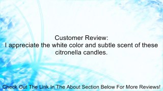 White Citronella Votive Candles (12pc/Box) Review
