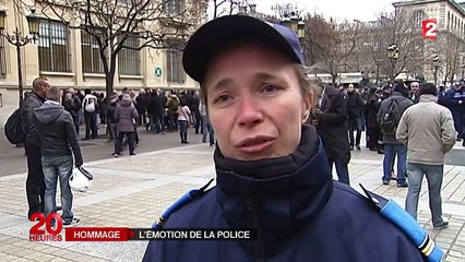 Les Français remercient leurs policiers et leur rendent hommage