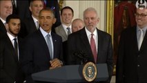 NBA Champions San Antonio Spurs at the White House with Obama