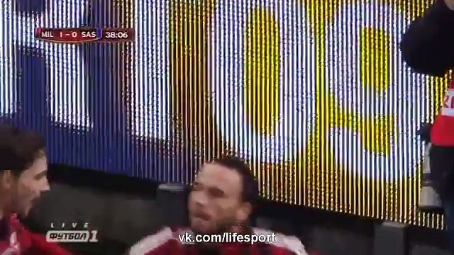 Milan 2-1 Sassuolo (All Goals and Highlights) Coppa Italia - 13/01/2015