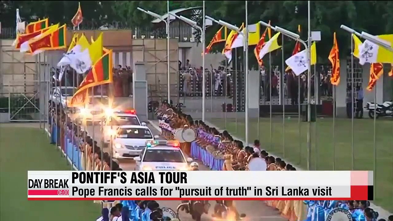 Pope Francis calls for "pursuit of truth" in Sri Lanka visit