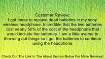 700mAh Ni-MH Battery Sony MDR-RF960R, MDR-RF960RK Headphone -- priced for one battery only Review