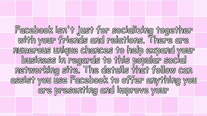 Try Some New Facebook Business Page Tips