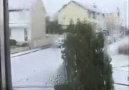 Irishman Can't Contain Excitement After First Snowfall of 2015