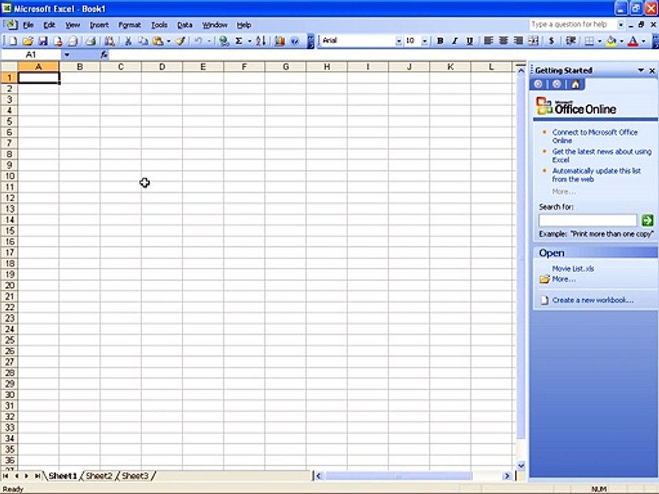 Ms Excel 2003 Training- Import from Word (Part 44)