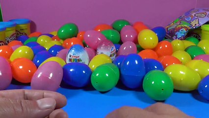 100 Surprise Eggs  Peppa Pig Hello Kitty Miky Mouse Lego Barbie Cars 2 SpiderMan Kinder Play Doh