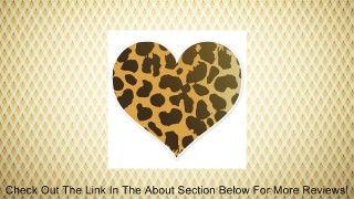 Cheetah Animal Print Heart car bumper sticker 4