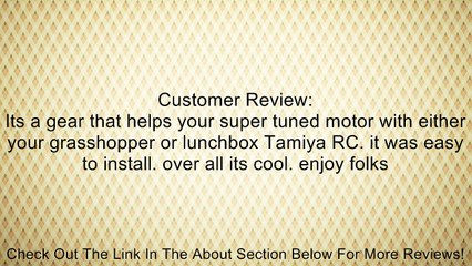 Tamiya 9805997 18T Pinion Gear for 540 Motor Review
