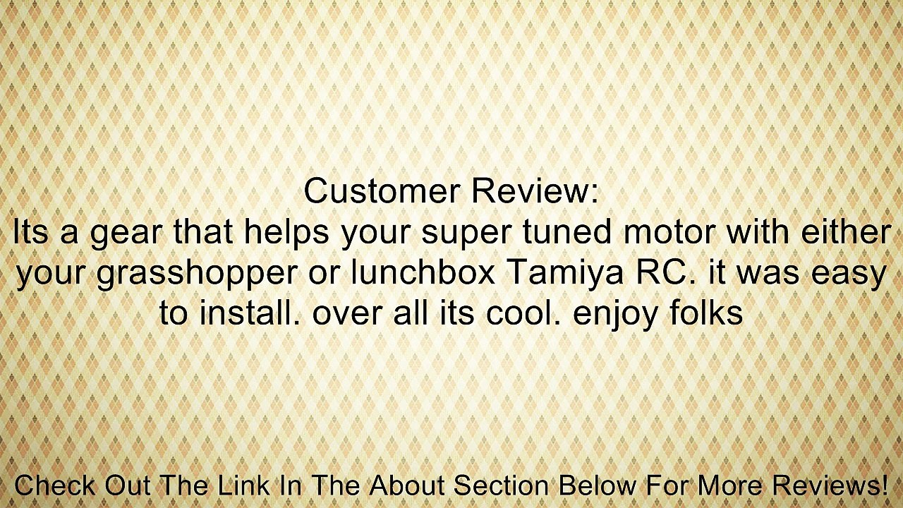 Tamiya 9805997 18T Pinion Gear for 540 Motor Review