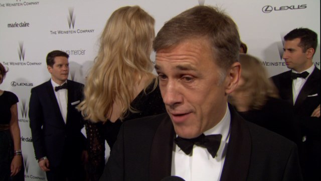 Christoph Waltz Is Wild About Amy Adams At Globes Party
