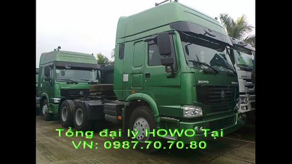 Bán đầu kéo Hovo 3 chân, Đầu kéo Howo 3 chân động cơ 375, Đầu kéo Howo 3 chân động cơ 420, Đầu kéo Hovo 39 tấn