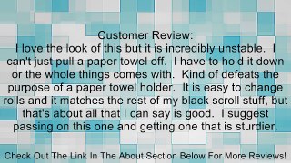 Spectrum Scroll Paper Towel Holder Size: (13