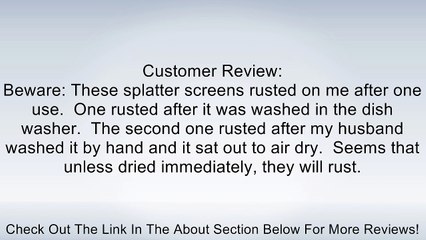 Home Basics 3-Piece Splatter Screen Set Review