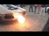 Lamborghini Aventador Bursts Flames From  Exhaust – 2015 Parx Super Car Show, Mumbai