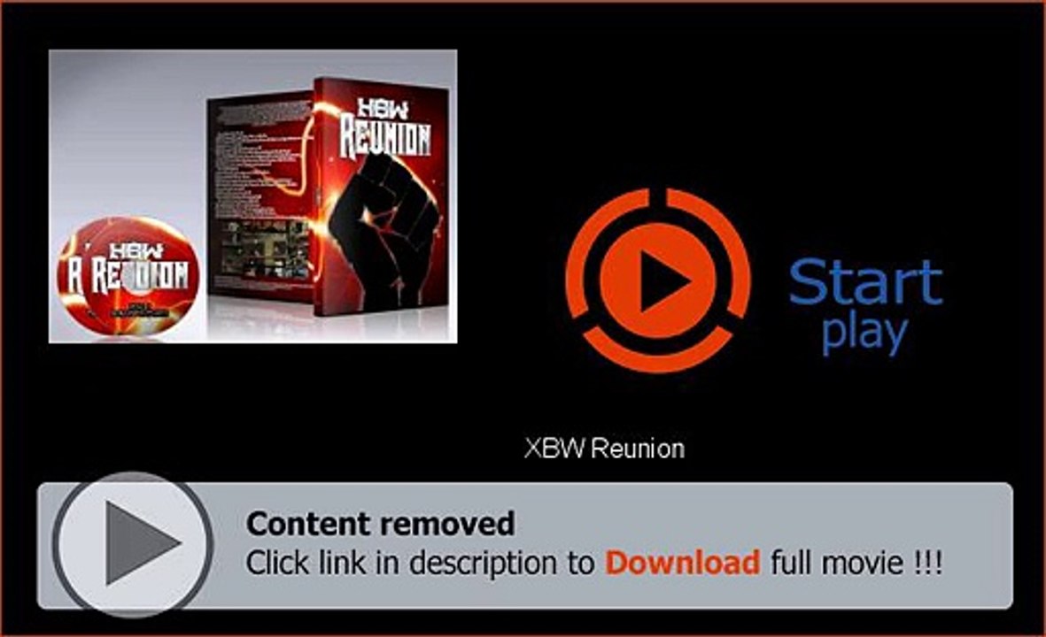 XBW Reunion Dvd Download